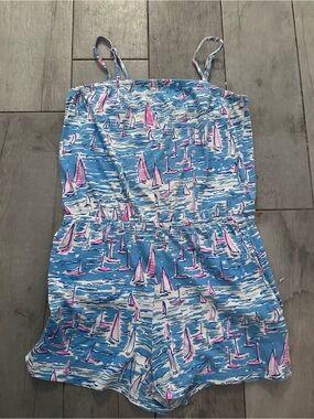 Lilly Pulitzer romper girls blue boatylicious
